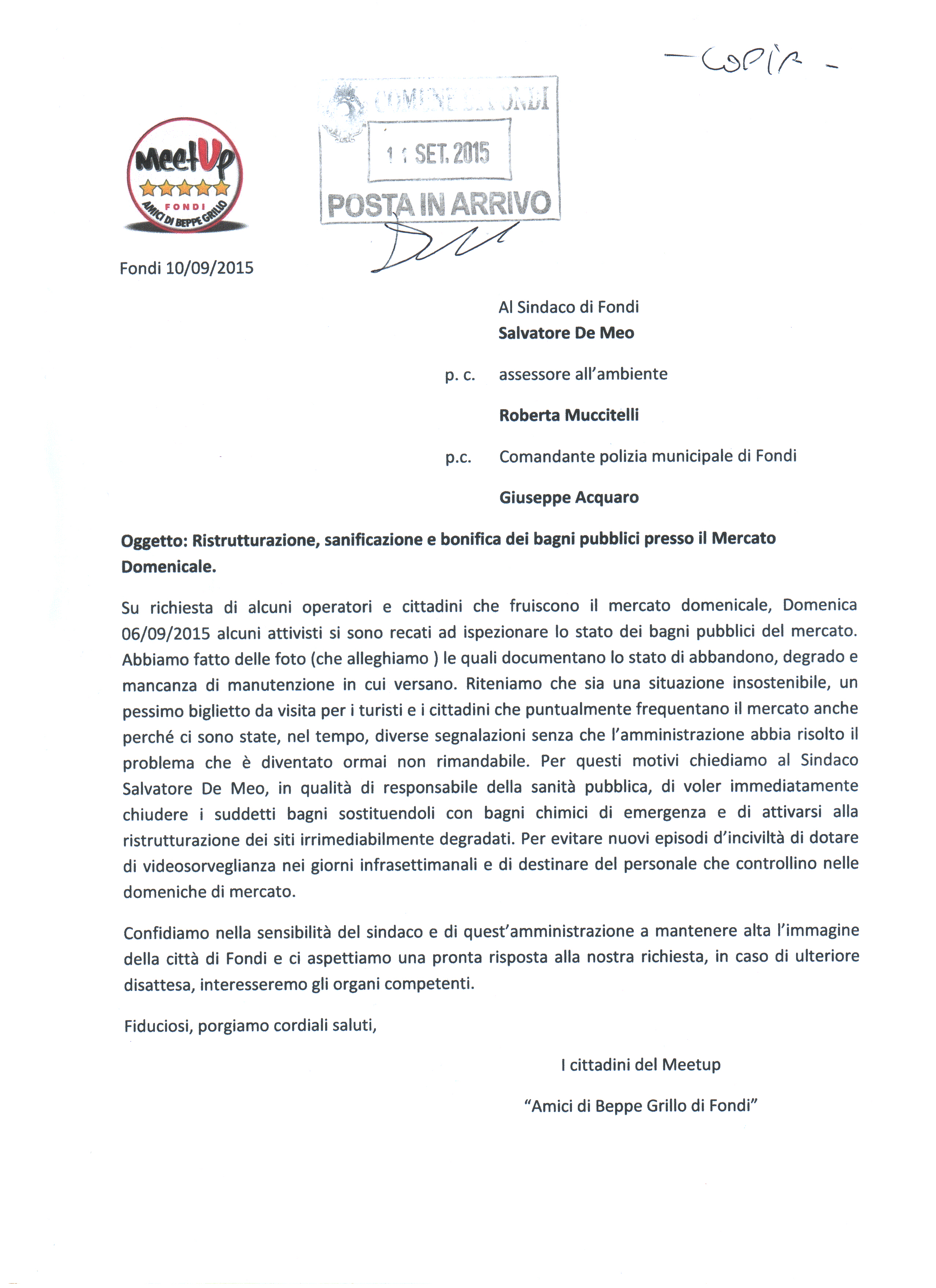 Richiesta ristrutturazione bagni del mercato domenicale .jpg
